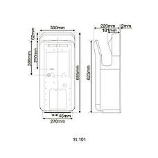 Сушилка для рук HOTEC 11.101 ABS White, фото 6