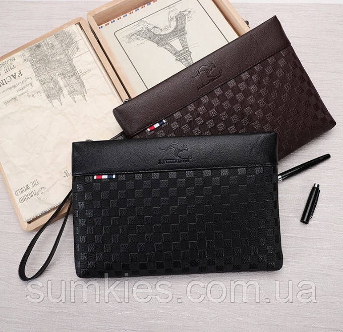 Великий чоловічий кліт барсетка Кенгуру, гаманець сумка на ремінці, фото 1