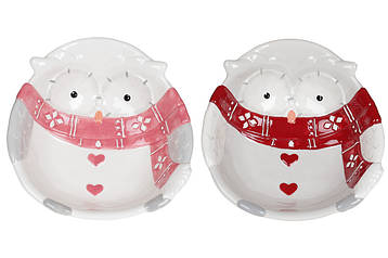 Піала (4шт.) керамічна Мудра сова, 400мл