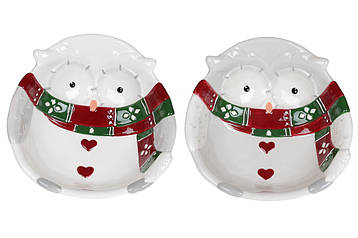 Піала (4шт.) керамічна Мудра сова, 400мл