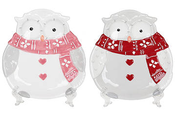 Тарілка (4шт.) керамічна Мудра сова 17.2см