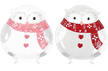 Блюдо (2шт.) керамічне Мудра сова 21.4см