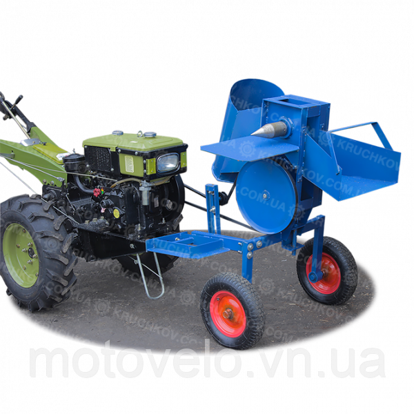 Подрібнювач гілок із приводом від мотоблока (одностороння заточка ножів) (ДР17)