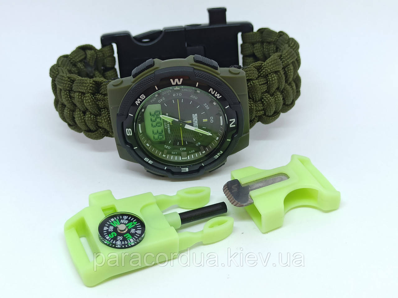 Годинник SKMEI і браслет виживання 5 в 1