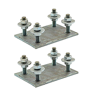 Регулювальні пластини для відкатних воріт, діаметр шпильки 14 мм.