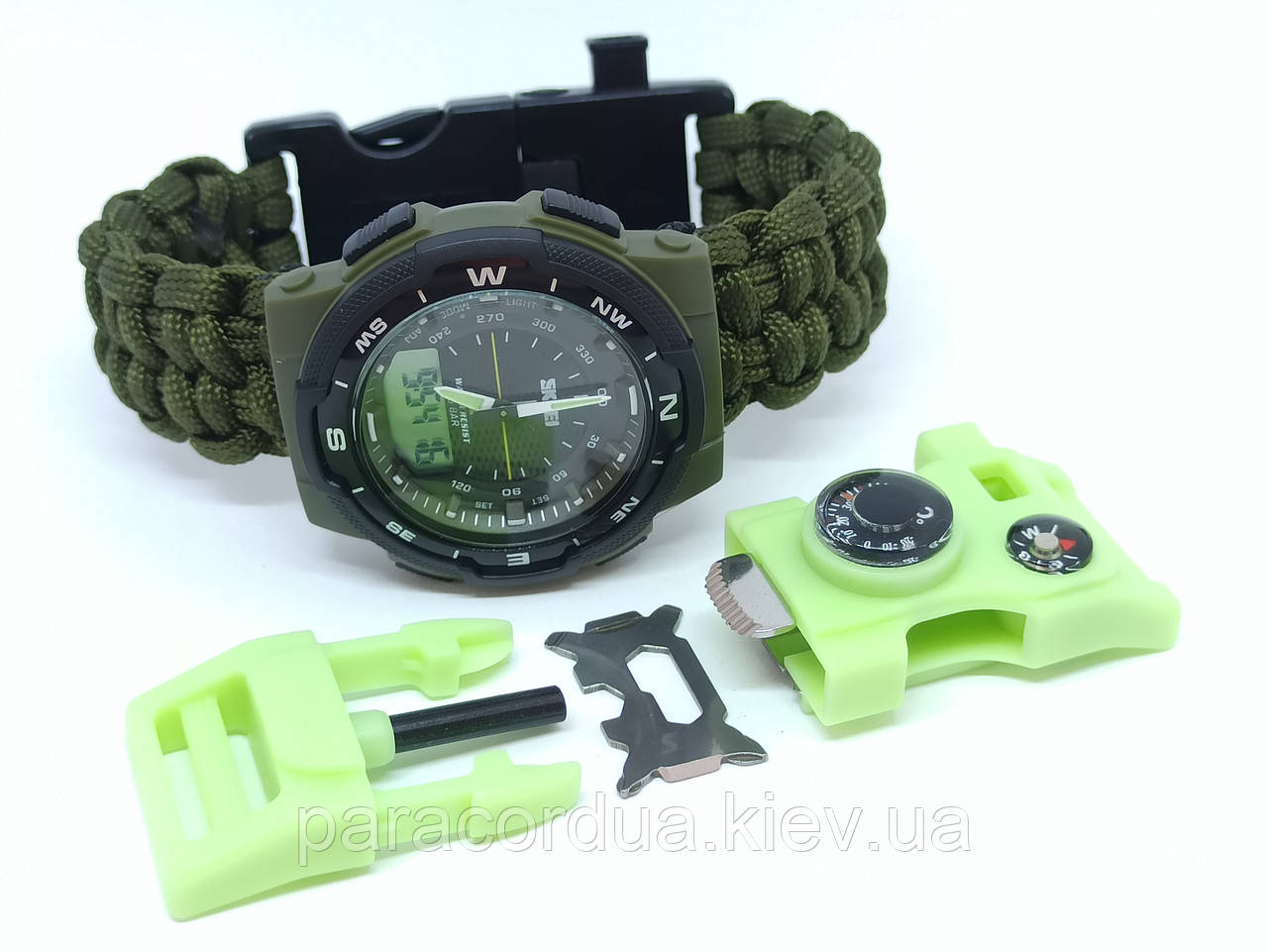 Годинник SKMEI і браслет виживання 15 в 1, фото 1