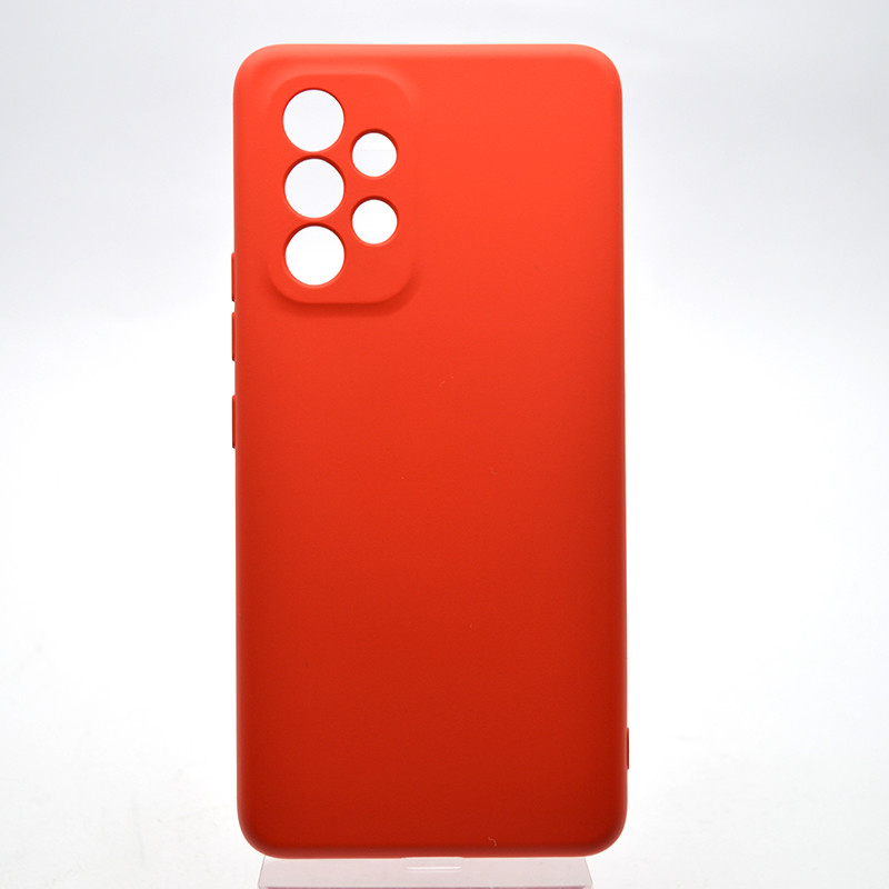 Чохол накладка Silicon Case Full Camera для Samsung A536 Galaxy A53 Червоний, фото 1