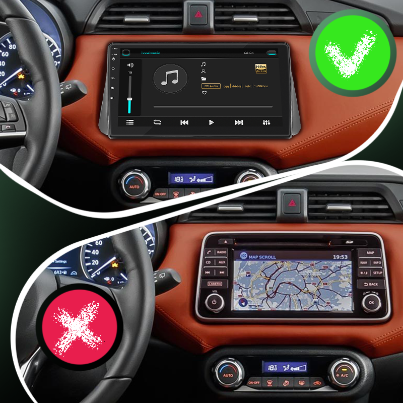 Al Штатна магнітола для Nissan Micra 5 2017-н.в. екран 9" 4/32Gb 4G Wi-Fi GPS Top Android, фото 1