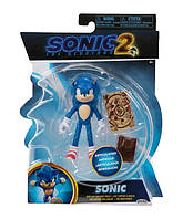 Фигурка Ёжик Соник 2 с Картой Sonic with Map & Pouch The Hedgehog 2 Jakks 41495