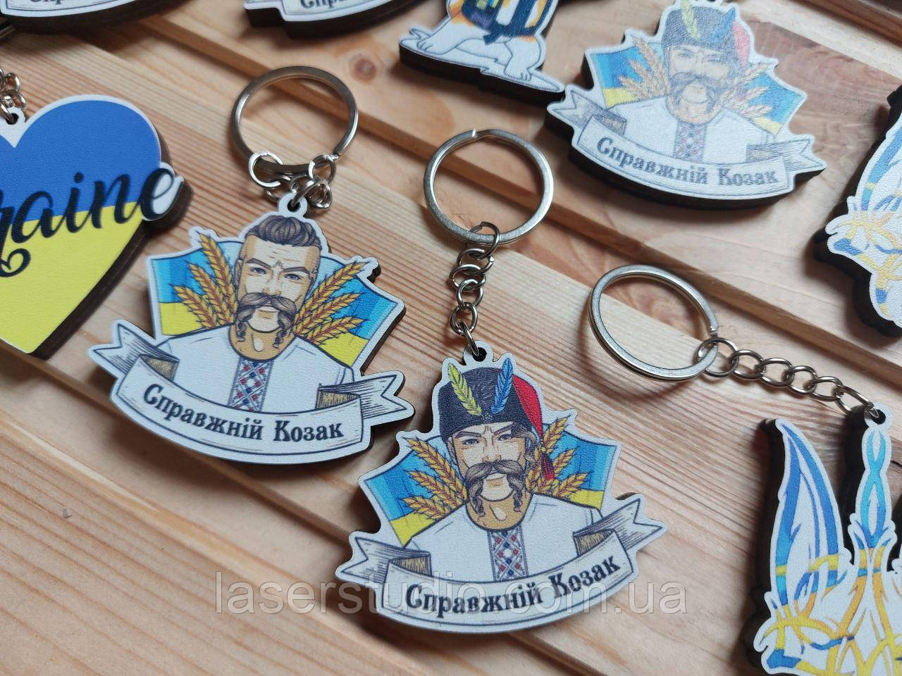 Патріотичні брелоки з кольоровим друком, фото 1
