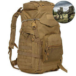 Рюкзак тактичний Storm Cargo Койот; 60л; 50х38х27см. MOLLE. Туристичний рюкзак-баул.