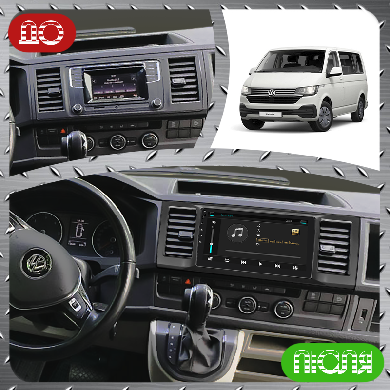 Al Штатна магнітола для Volkswagen Caravelle T6 Рестайлінг 2019-н.в. екран 9" 4/64Gb 4G Wi-Fi GPS Top, фото 1