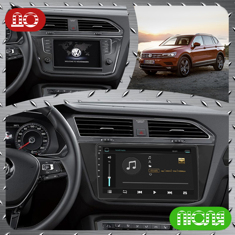 Al Штатна магнітола для Volkswagen Tiguan 2 2016-2020 екран 10" 6/128Gb 4G Wi-Fi GPS Top Android, фото 1