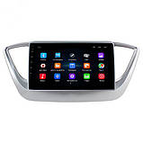 Al Штатна магнітола для Hyundai Solaris 2 2017-2020 екран 9" 2/32 Gb Wi-Fi GPS Base Хюндай Android, фото 3