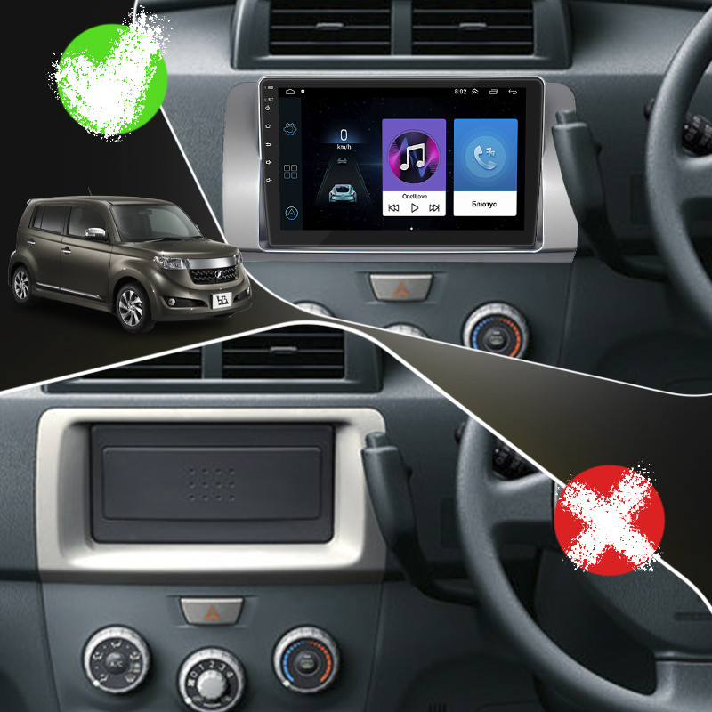 Al Штатна автомагнітола в машину для Toyota bB 2 Рестайлінг 2008-2016 екран 9" 1/16Gb Wi-Fi GPS Base