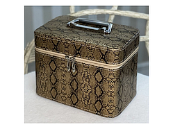 💙Кейс для косметики і прикрас 3 в 1, 4 види Коричневий