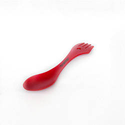 Ложка-виделка (ловилка) пластмасова Tramp, Красный, шт (118814)