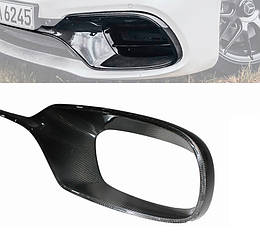 Карбоновий дифузор переднього бампера на Mercedes S-class W222 (2018+) AMG