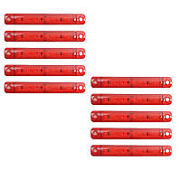 Габарит - червоний - 100х15мм - 12/24V Led 9 діодів - "EMR-53К" (10шт)