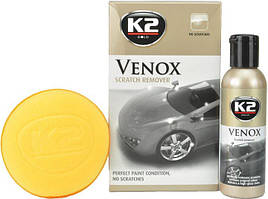 Поліроль для відновлення лакофарбових покриттів 180ml "K2" Gold Venox G0501 (молочко) з губкою