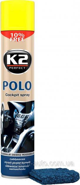 Поліроль торпеди спрей 750ml "K2" Polo Lemon (Лимон) K4071 (12шт/ящ)