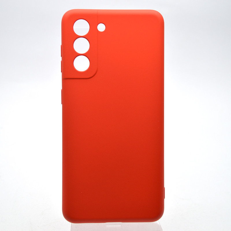Чохол накладка Silicon case Full camera для Samsung G966 Galaxy S21 Червоний, фото 1