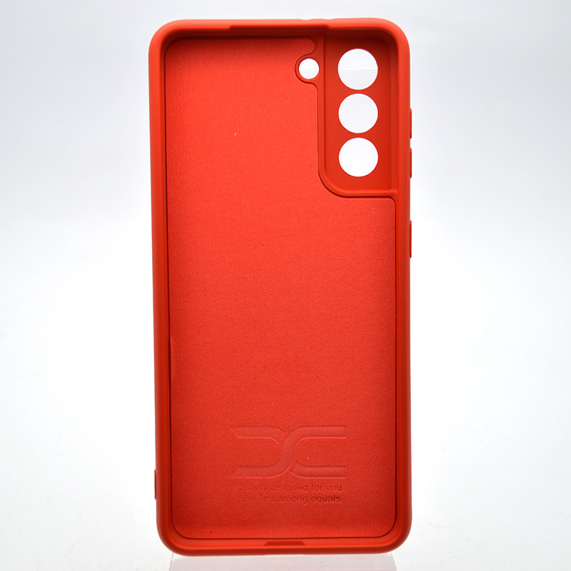 Чохол накладка Silicon case Full camera для Samsung G966 Galaxy S21 Червоний, фото 3