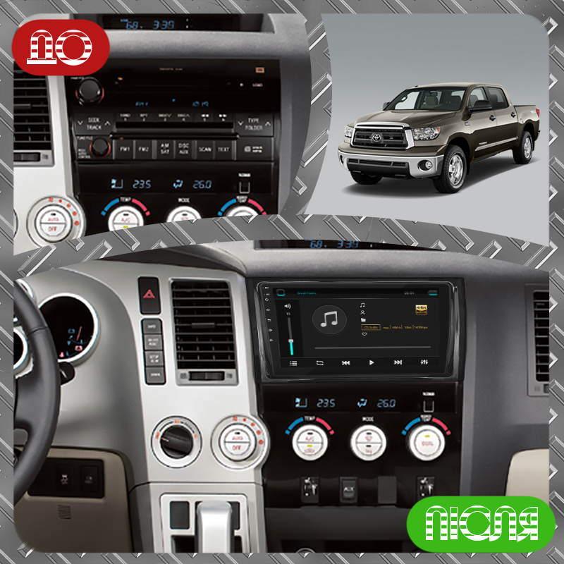 Al Штатна автомагнітола в машину для Toyota Tundra 2 2007-2013 екран 9" 1/16Gb Wi-Fi GPS Base