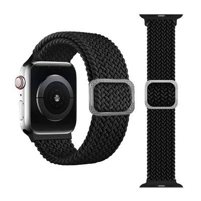 Плетений ремінець для Apple Watch 41 / 40 / 38 mm чорний