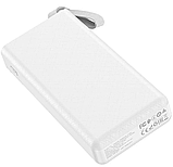 УМБ портативне зарядне Power Bank HOCO J73 30000mAh 2USB White (SH018620), фото 2