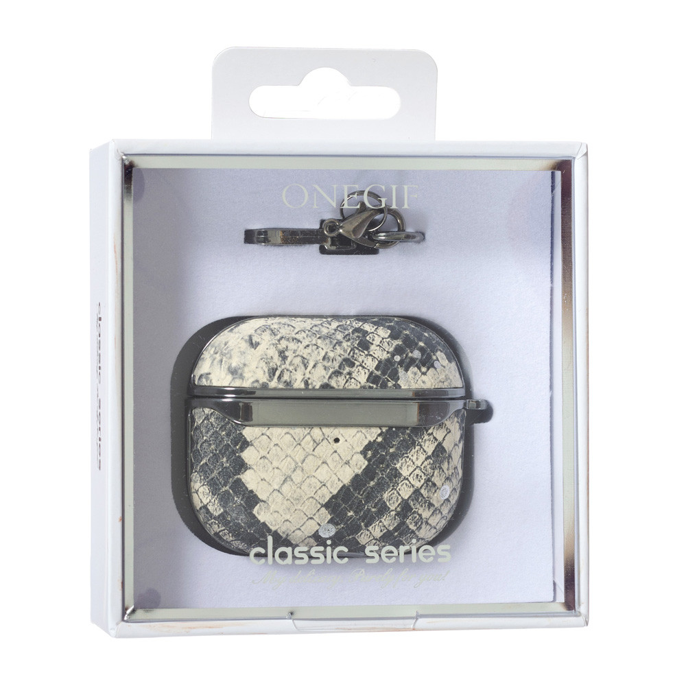 Чехол Onegif Кожа SA AirPods 3,  Snake, фото 1