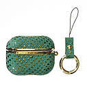 Чехол Onegif Leather Snake AirPods Pro,  Green, фото 2