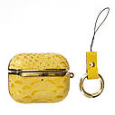 Чехол Onegif Leather Snake AirPods Pro,  Yellow, фото 2