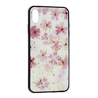 Накладка Glue Case Цветы Apple iPhone Xs Max, Цветы