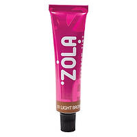 Краска для бровей с коллагеном Eyebrow Tint With Collagen Zola 01 Light Brown 15ml
