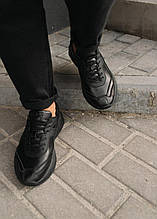 Чоловічі кросівки демісезонні весняні весняні Ignis чорні | Кеди з натуральної шкіри ЛЮКС якості