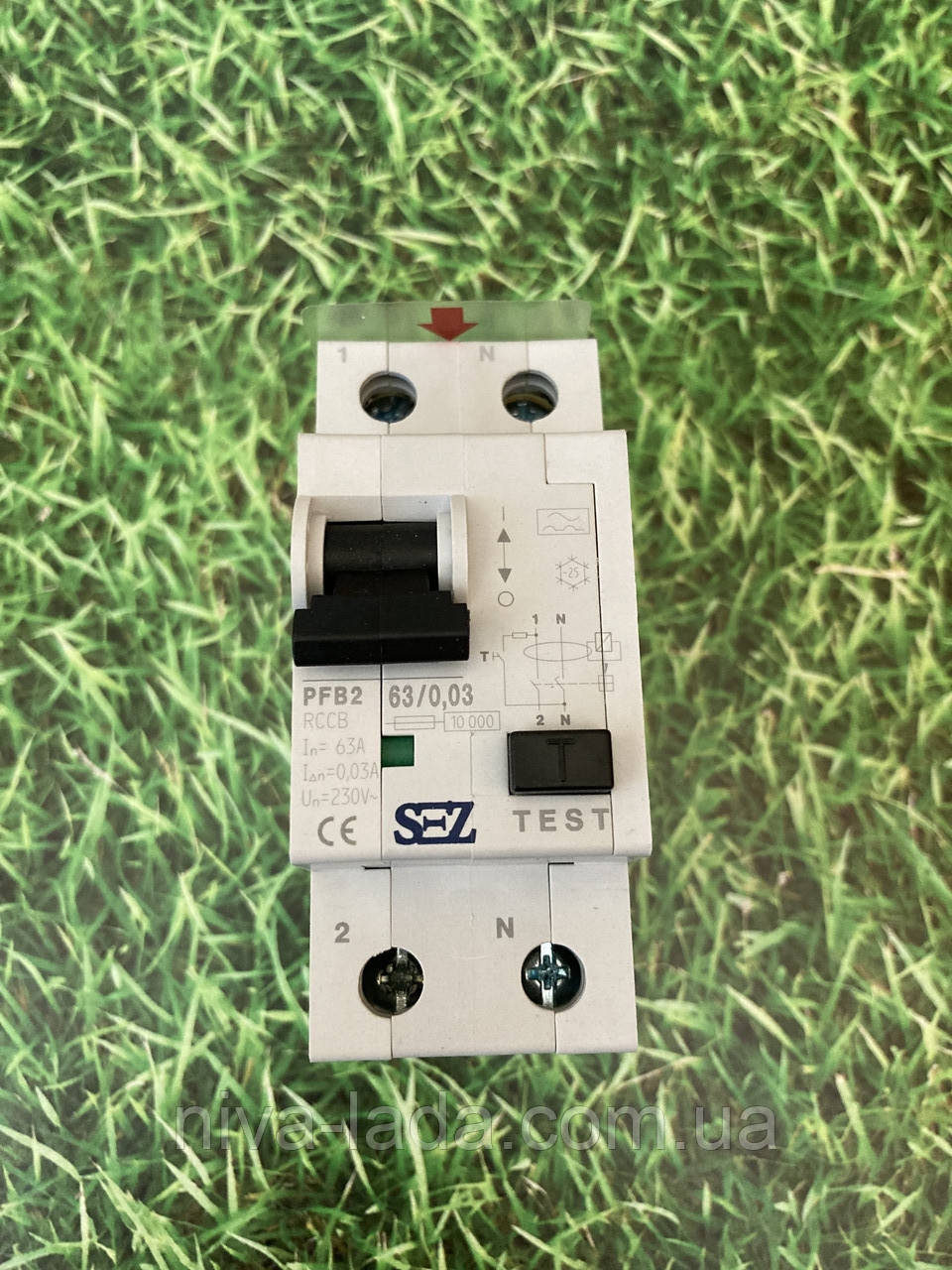 Диференціальне реле (УЗВ) PFB2 63A/0,03A SEZ, фото 1