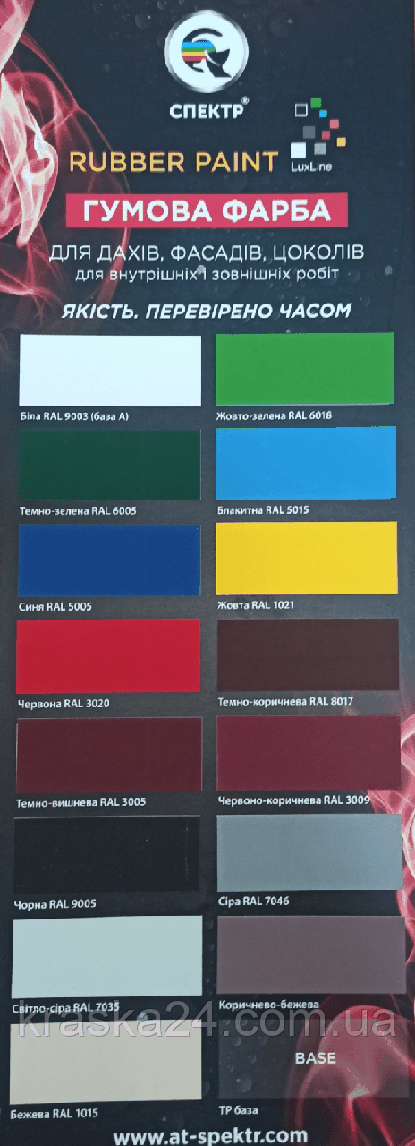 Резиновая краска для фасадов и крыш "СПЕКТР" Коричнево-бежевая 6,0 кг - фото 2 - id-p1266978645