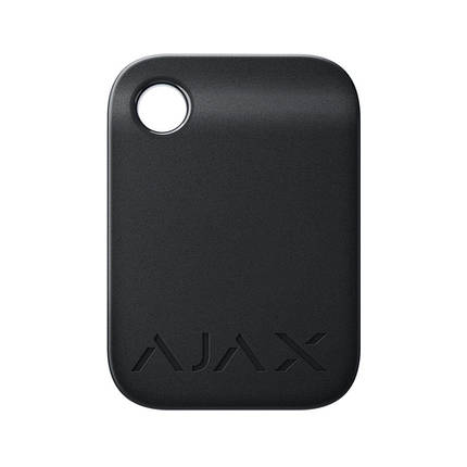 Захищений безконтактний брелок Ajax Tag black (комплект 10 шт.) для клавіатури KeyPad Plus, фото 1