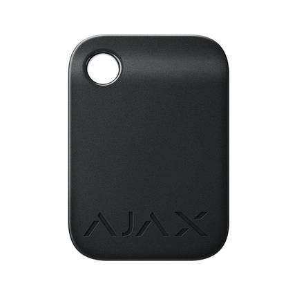 Захищений безконтактний брелок Ajax Tag black (комплект 10 шт.) для клавіатури KeyPad Plus, фото 2