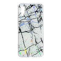 Силикон Marble Samsung A02 (2021), White