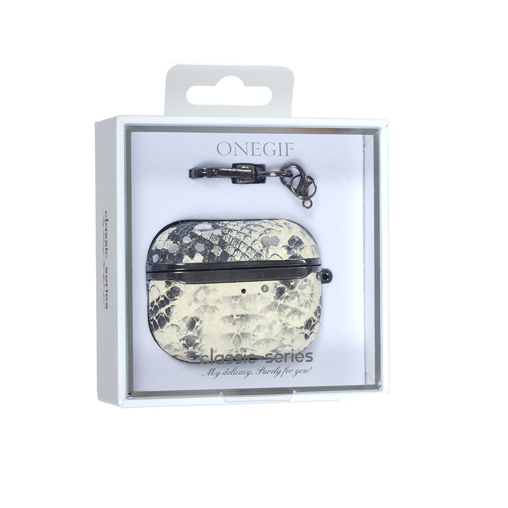 Чехол Onegif Кожа SA AirPods Pro,  Snake, фото 1