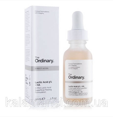 Сироватка на основі молочної кислоти The Ordinary Lactic Acid 5% + HA 30 мл