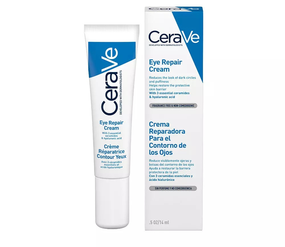 Відновлювальний крем для шкіри навколо очей (Creme Reparatrice Contour Yeux) CeraVe, 14 мл, термін до 12.2026