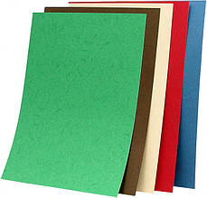 Обкладинки bindMARK Кантрі А4, асорті (5 кольорів), картон під шкіру (100 шт. в уп) Жовтогарячий