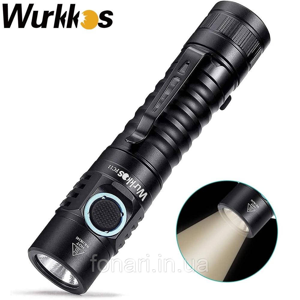 Ліхтар Wurkos FC11 LH351D, 1x18650, зарядка через USB, 1300 люмен