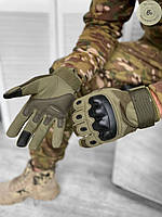 Тактические перчатки stendboy haki. Сенсорные военные перчатки хаки (арт. 11836)