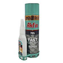 Клей з активатором Akfix 705 Fast Adhesive 125 грамів