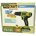 Шуруповерт акумуляторний ProСraft PA18C COMPACT, фото 10