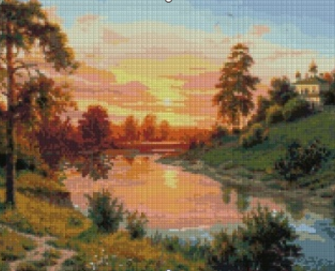 Картина стразами Ідейка Тиша (AMO7136) 40 х 50 см (На підрамнику)